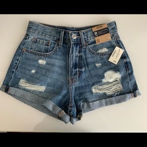 BRAND NEW AEROPOSTALE REAL ORIGINAL DENIM MOM SHORT 3.25”